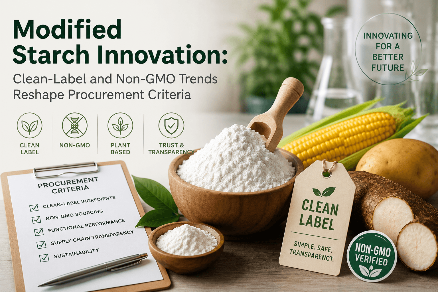 Modified Starch Innovation: Clean-Label and Non-GMO Trends Reshape Procurement Criteria