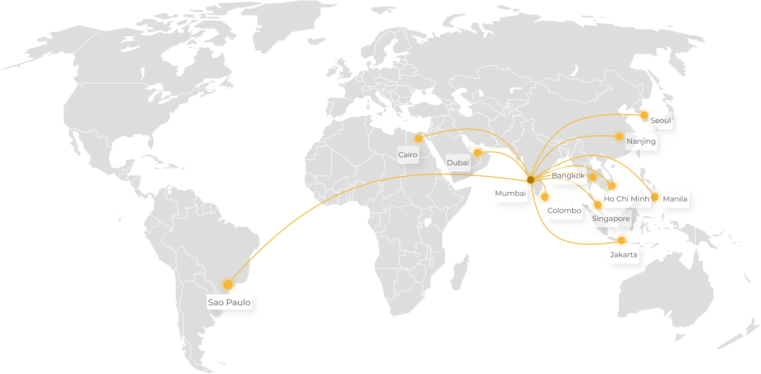 World map - Tradeasia