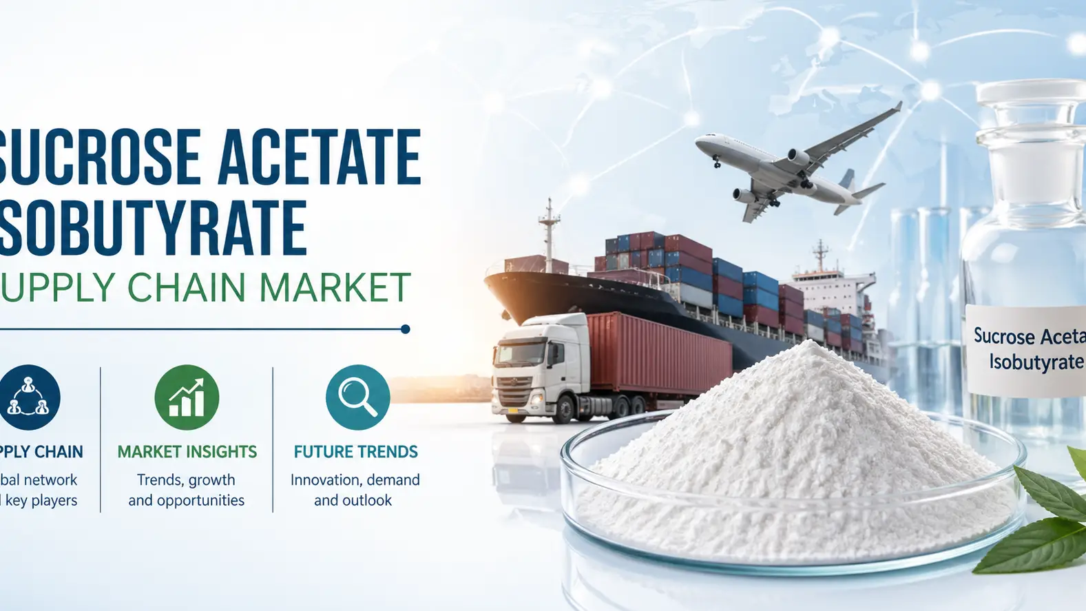 Perspectivas y tendencias del mercado de la cadena de suministro de isobutirato de acetato de sacarosa