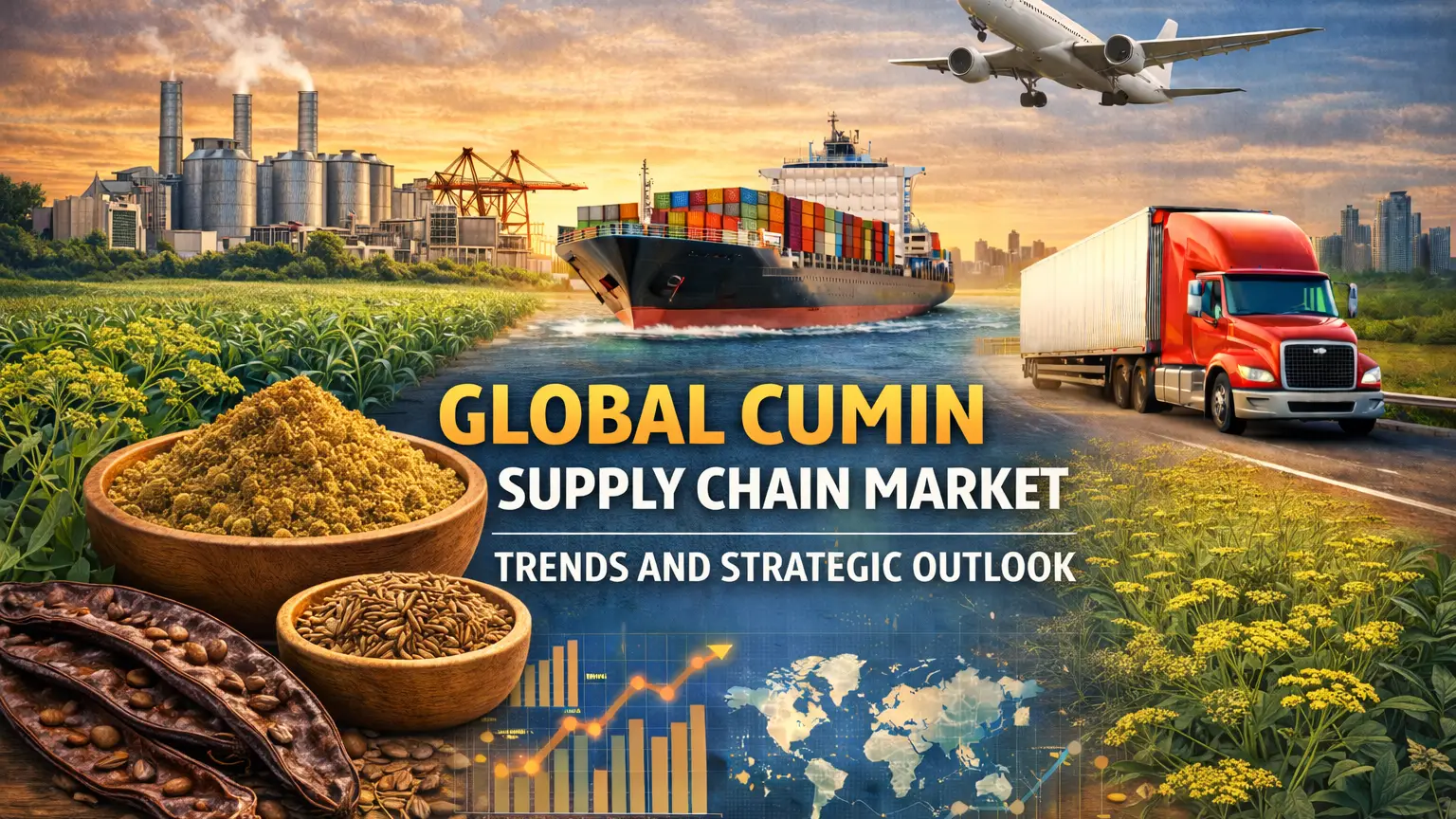 Tendencias del mercado mundial de la cadena de suministro de comino y perspectivas estratégicas