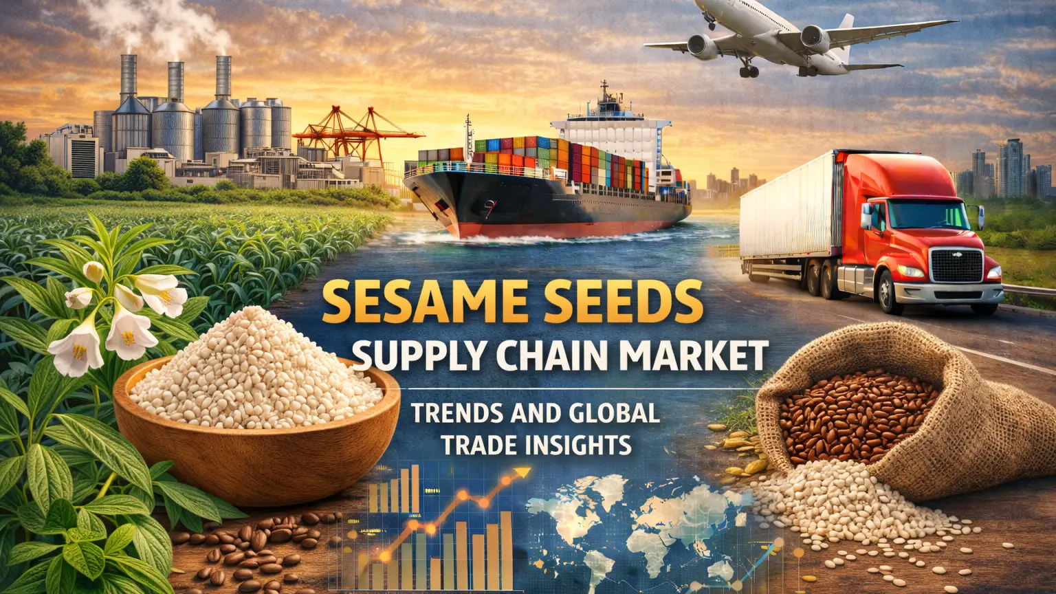Tendencias del mercado de la cadena de suministro de semillas de sésamo y perspectivas del comercio mundial