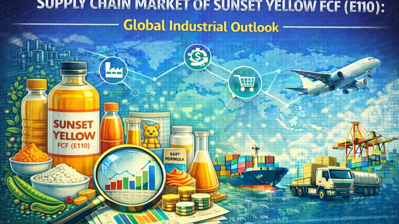 Mercado de la cadena de suministro de Sunset Yellow FCF (E110): Perspectivas industriales mundiales