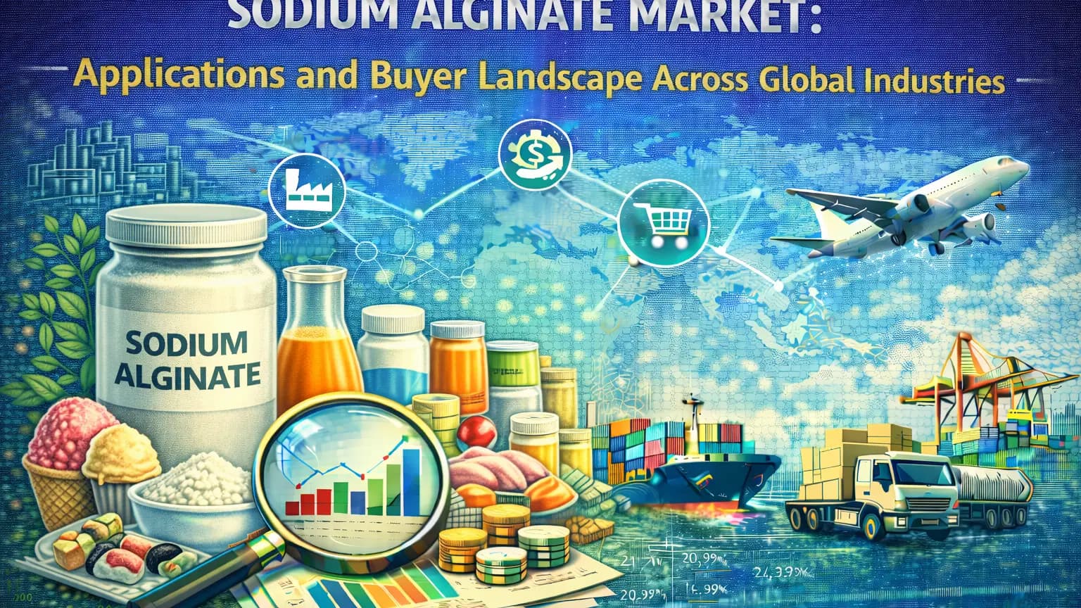 Mercado de alginato de sodio 2026: aplicaciones e información sobre los compradores B2B globales