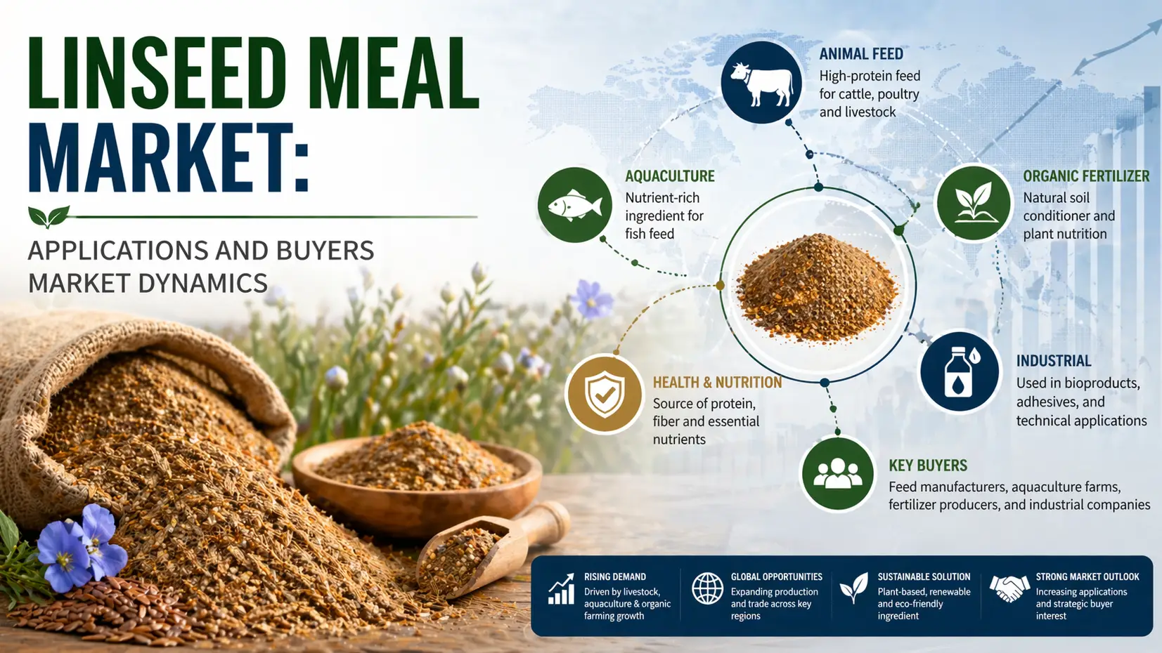 Linseed Meal Market: Applications and Buyers Market Dynamics