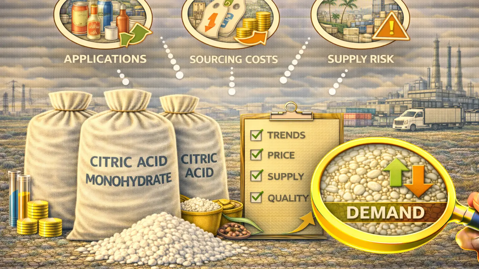 Por qué el monohidrato de ácido cítrico vuelve a ser el foco de atención de los compradores de alimentos y bebidas