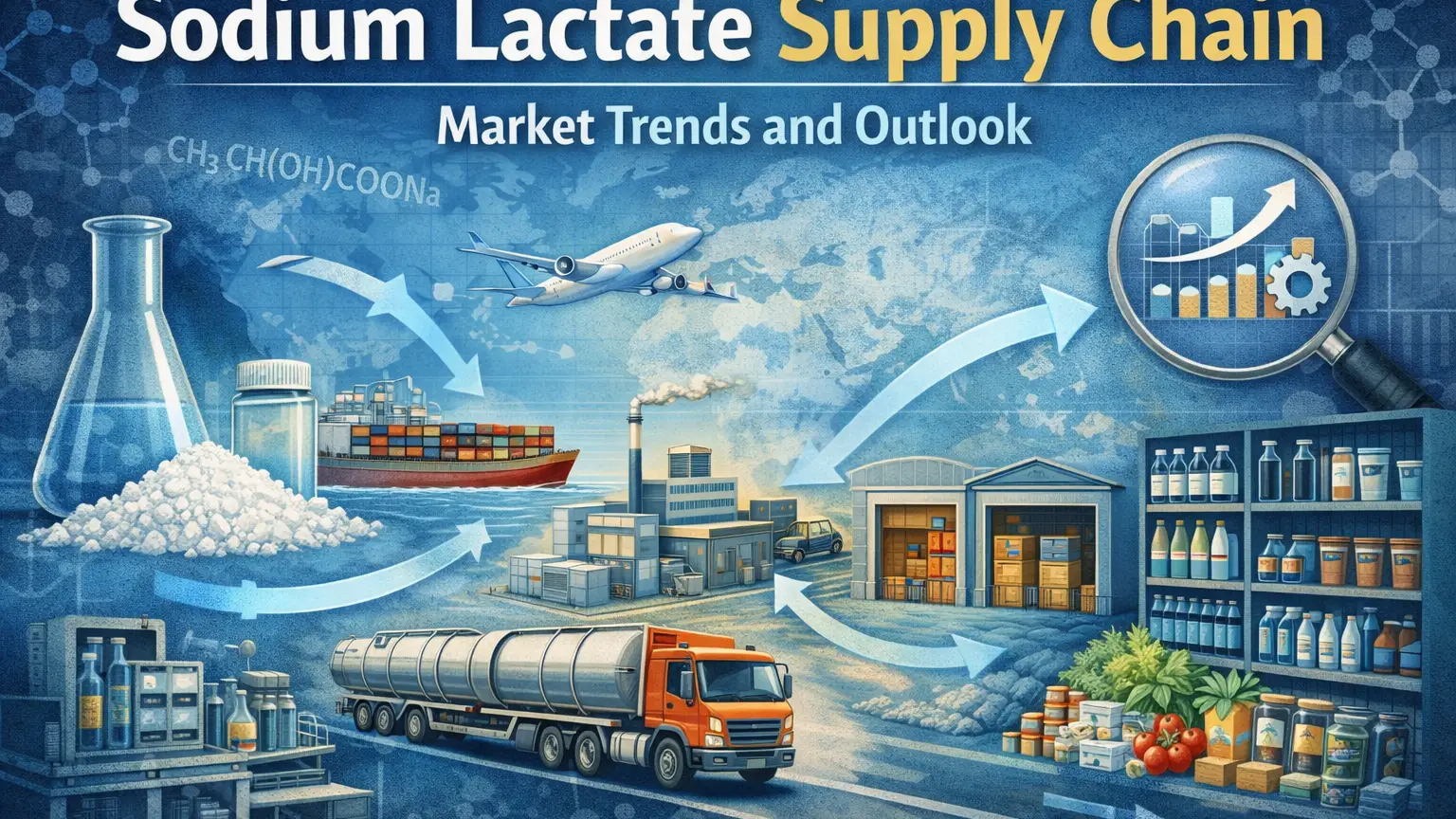 Tendencias y perspectivas del mercado de la cadena de suministro de lactato de sodio para 2026