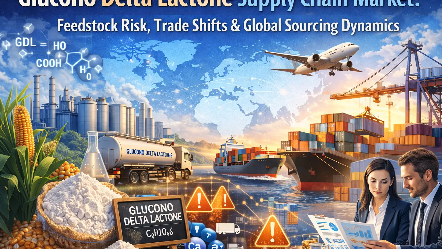 Glucono Delta Lactone: riesgo de materias primas, cambios comerciales y dinámica de abastecimiento global