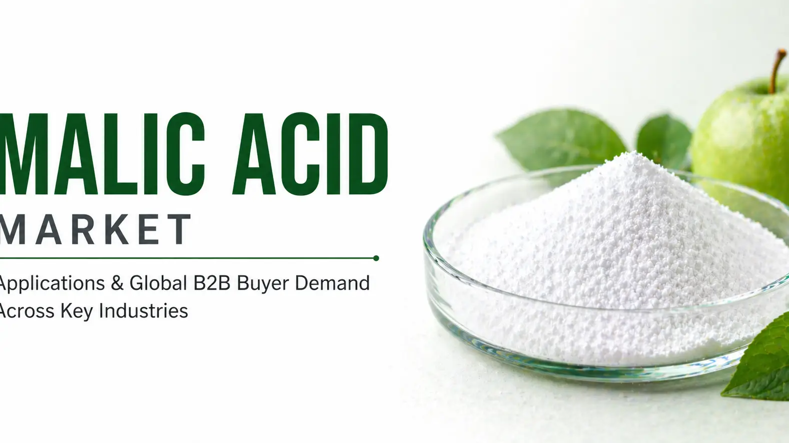 Malic Acid Market Applications & Global B2B Buyer Demand Across Key Industries
