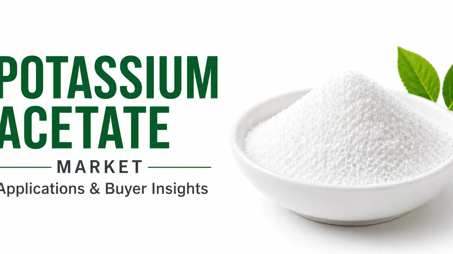 Potassium Acetate Market Applications & Buyer Insights