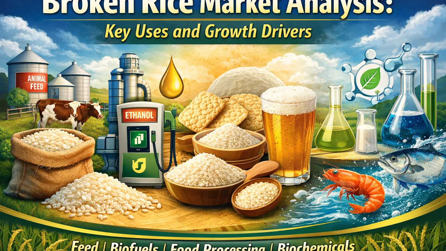 Broken Rice Market Trends 2026: Feed, Fuel, Food & Biochemical Demand