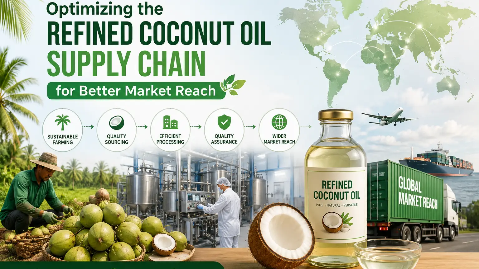 Optimizing the Refined Coconut Oil Supply Chain for Better Market Reach