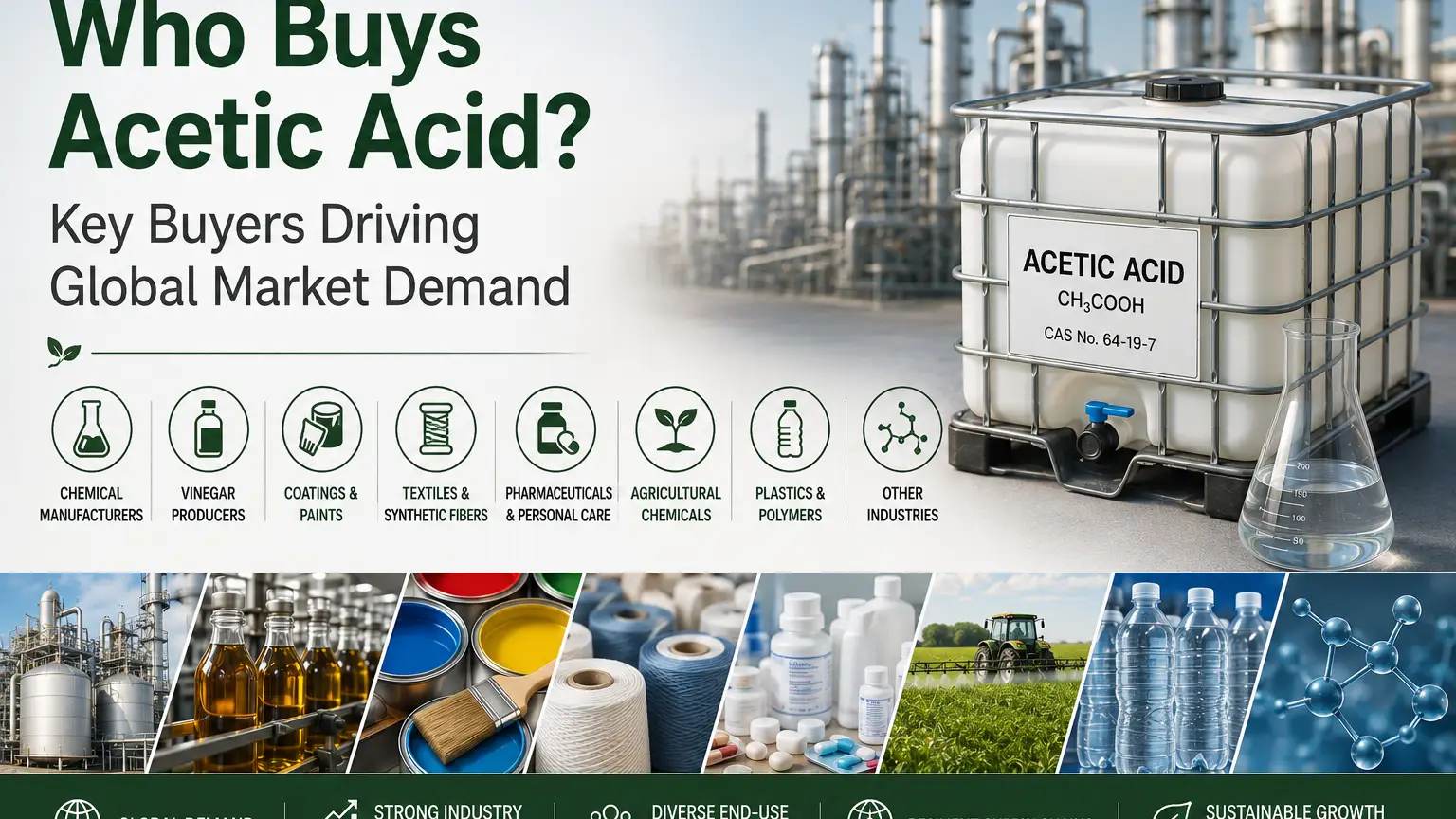 Who Buys Acetic Acid? Key Buyers Driving Global Market Demand