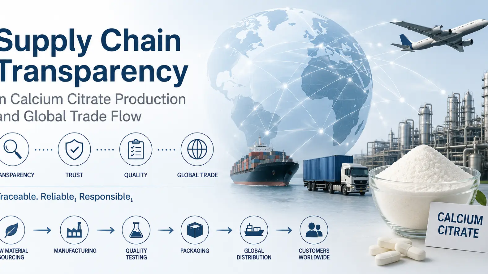Supply Chain Transparency in Calcium Citrate Production and Global Trade Flow