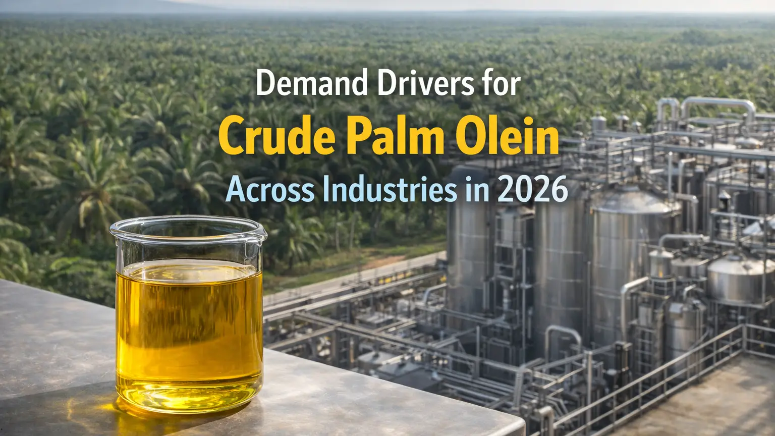 Impulsores de la demanda de oleína de palma cruda en todas las industrias en 2026