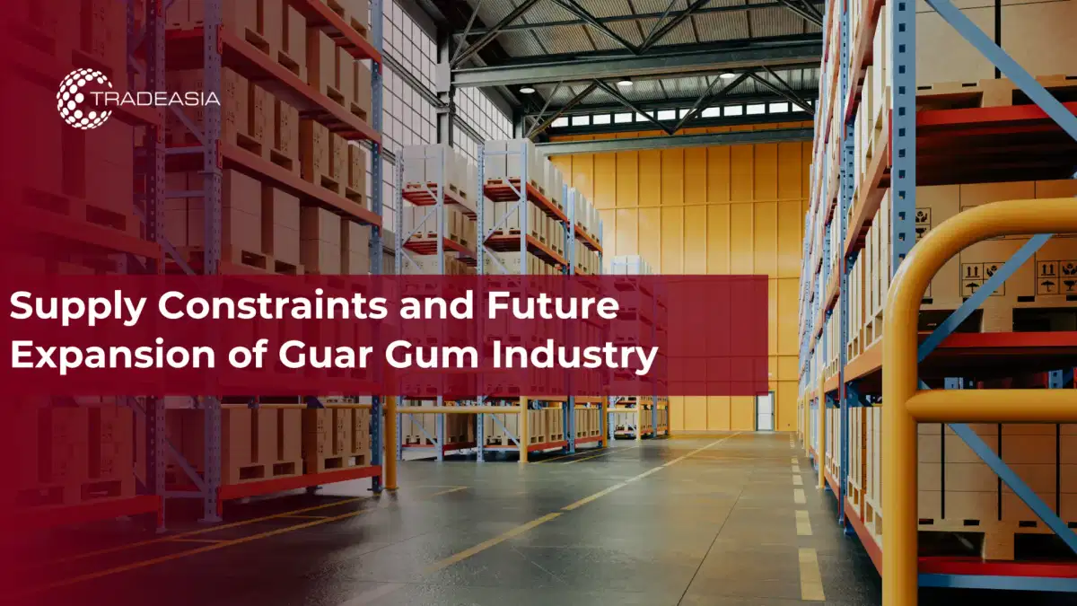 Restricciones de suministro y futura expansión de la industria de la goma guar